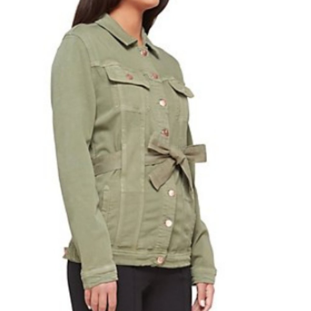 Lola Jeans Gabby Jacket with Tie Belt 9084 - Picture 3 of 3
